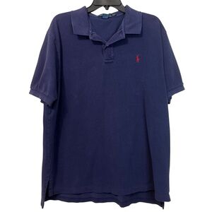 🎄 5/$25 Vintage 90s Polo by Ralph Lauren Men's Deep Blue Polo Shirt